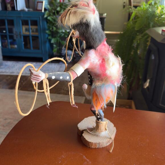 Vintage Native American Hoop Dancer Kachina Doll 14" - Picture 8 of 11